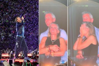 El concierto de Coldplay se volvió un escándalo por esta pareja “no tan inocente”