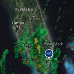 Frente frío avanza hacia el sur de Florida