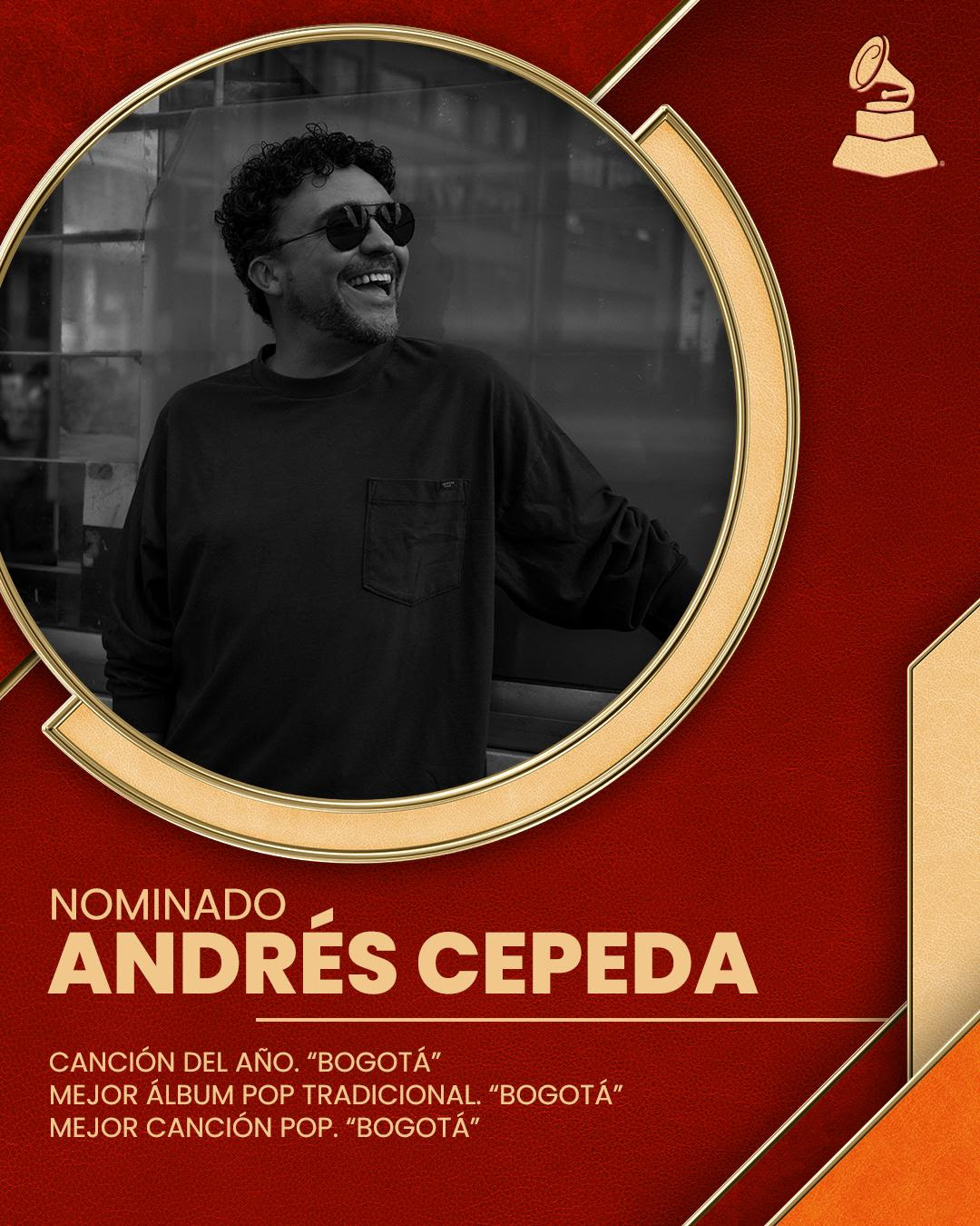 ANDRÉS CEPEDA ALCANZA 3 NOMINACIONES EN LOS LATIN GRAMMY 2025